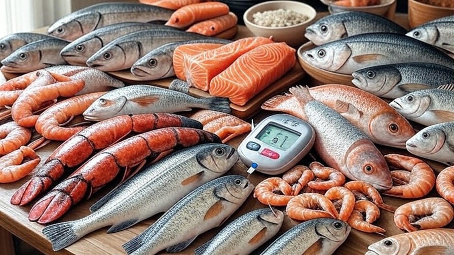 Рыба и морепродукты для диабетиков: таблица ГИ, ГН, ХЕ, БЖУ и Калорийность